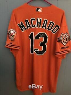 2014 Manny Machado Game Utilise Le Maillot Signé / Inscrit Des Orioles De Baltimore (psa / Dna)