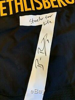 2015 Ben Roethlisberger Steelers Jeu Jersey Utilisé Signé Michael Vick Loa