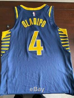 2017-18 Victor Oladipo Indiana Pacers Jeu Jersey Nike Signé Utilisé