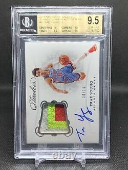 2018-19 Flawless Trae Young Rc Patch Auto /15 Bgs 9.5/10 (game Worn)