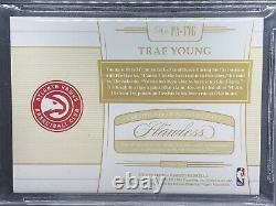 2018-19 Flawless Trae Young Rc Patch Auto /15 Bgs 9.5/10 (game Worn)