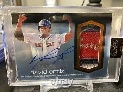 2018 Topps Dynasty David Ortiz Patch Auto /5 Jeu Utilisé Jersey Boston Red Sox Hof