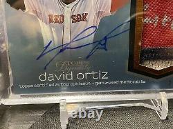 2018 Topps Dynasty David Ortiz Patch Auto /5 Jeu Utilisé Jersey Boston Red Sox Hof