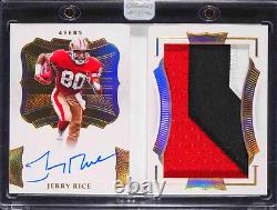 2020 Sans Faille Booklet Game Jersey Gold Patch Auto #d /10 Jerry Rice Immaculée