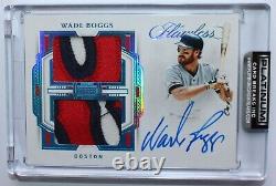 2022 Panini Flawless Wade Boggs 1/1 Platinum On Card Autographe & Patch Dma-wb