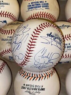 50 balles de baseball officielles de la Major League utilisées par les Giants de San Francisco signées en excellent état/near mint