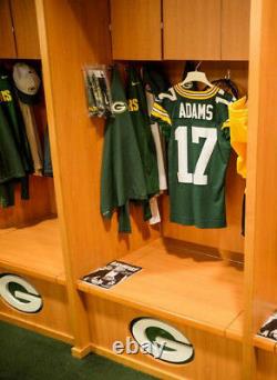 Adams A Dédicacé Signé Davante Green Bay Packers Jeu Utilisé Nike Dri Fit Chemise
