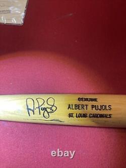 Albert Pujols a signé un bâton de jeu utilisé 1/1 JSA
