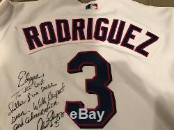 Alex Rodriguez Jeu Utilisé Worn Jersey Texas Rangers 2003 Signés & Inscribed