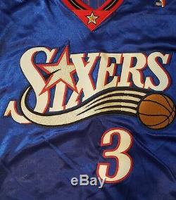 Allen Iverson Philadelphia 76ers # 3 2004/2005 Signé Jeu Jeu Worn Utilisé Jersey