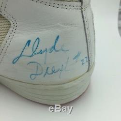 Années 1980, Clyde Drexler, Jeu Signé, Chaussures De Baskets Usagées, Paire, Avec, Coa, Adn Coa