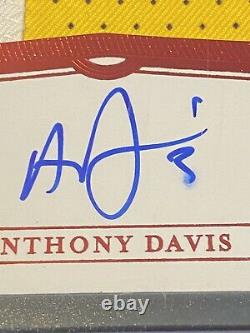 Anthony Davis 2019-20 Panini Patch Sans Défaut Auto /15 Photos Lakers Jeu Porté