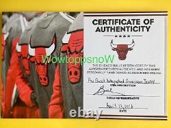 Autographed Auto Pau Gasol Jeu Porté /used Home Black Chicago Bulls Jersey With Coa