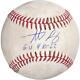 Autographié Anthony Rizzo Yankees Jeu Bat D'occasion