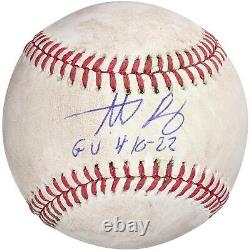 Autographié Anthony Rizzo Yankees Jeu Bat D'occasion