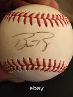 Autographié Buster Posey Jeu De Baseball Utilisé