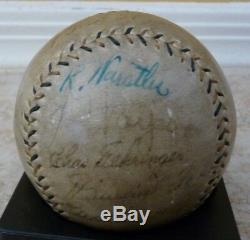 Babe Ruth 1934 Visite Du Japon Signé Baseball Psa / Dna Gehrig Foxx Jeu Utilisé