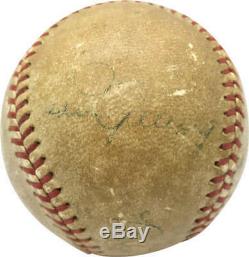 Babe Ruth & Lou Gehrig - Jeu Autographié Et Signé - Oal Baseball Psa / Dna