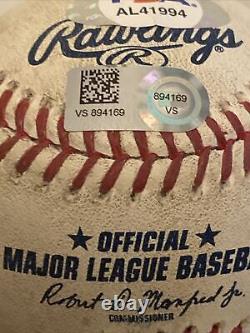 Balle de baseball utilisée en jeu signée autographiée Mookie Betts de la MLB avec certification PSA MLB Holo Dodgers Auto