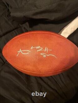 Ballon de football utilisé lors du match des Pittsburgh Steelers signé par Antonio Brown