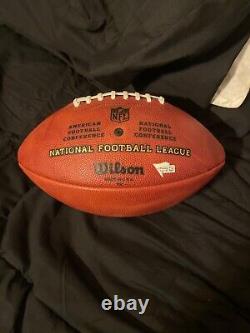 Ballon de football utilisé lors du match des Pittsburgh Steelers signé par Antonio Brown