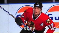 Bâton de hockey signé autographié Jeremy Roenick des Blackhawks - Beckett Coa
