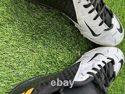 Ben Roethlisberger Pittsburgh Steelers Chaussures à crampons portées lors d'un match signées 2013 LOA