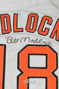 Bill Madlock 1977 Signé San Francisco Giants Jeu Utilisé Worn Maillot Route Loa