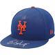 Brandon Nimmo Mets De New York Casquette Bleue Utilisée Signée De La Saison Mlb 2023