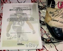 Brian Dawkins Autographed Jeu Utilisé Worn Crampons Loa Philadelphia Eagles Broncos