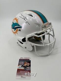 Casque authentique de jeu utilisé signé par Devante Parker des Miami Dolphins avec certificat JSA Witness Coa