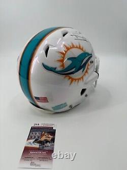 Casque authentique de jeu utilisé signé par Devante Parker des Miami Dolphins avec certificat JSA Witness Coa