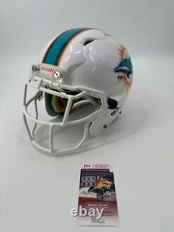 Casque authentique de jeu utilisé signé par Devante Parker des Miami Dolphins avec certificat JSA Witness Coa