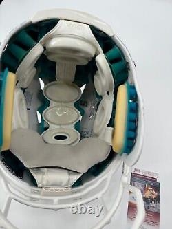 Casque authentique de jeu utilisé signé par Devante Parker des Miami Dolphins avec certificat JSA Witness Coa