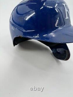 Casque de frappe utilisé en jeu signé par Jorge Soler des Kansas City Royals avec hologramme MLB Coa