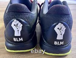 Chaussures de jeu utilisées par Daquan Jeffries signées 2020 Kings Black Lives Matter/nike Mamba