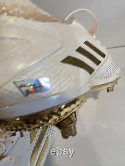 Chaussures de jeu utilisées signées par Carlos Correa avec certificat d'authenticité Fanatics COA Adidas Astros 2x signé