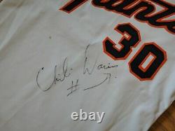Chili Davis Jeu Utilisé Worn 1982 Jersey San Francisco Giants Rookie Autographié