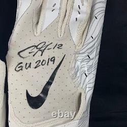 Chris Godwin Signé Autographié Jeu Gants Usagés NFL Tampa Bay Buccaneers Loa