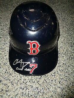 Christian Vazquez Boston Red Sox Autographié Game Utilisé Catching Hear 2020 Jsa