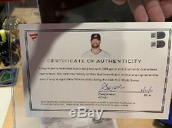 Corey Kluber Autographié World Series 2016 Jeu 4 Jeu Cleates Occasion Chaussures Withcoa