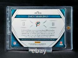 Dan Marino 2015 Panini NFL Immaculé Logo Sick Jeu Utilisé Patch On Card Auto /10