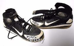 Danny Valencia Signé Autographe Orioles Jeu Utilisé Baseball Nike Cleats Chaussures
