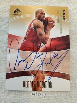 Dennis Rodman 2004-05 Ud Sp Jeu Utilisé Significance Auto Gold 6/10 Sig-do