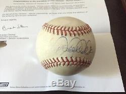 Derek Jeter Jeu Signé Utilisé Baseball Steiner Coa Authentiques Yankees