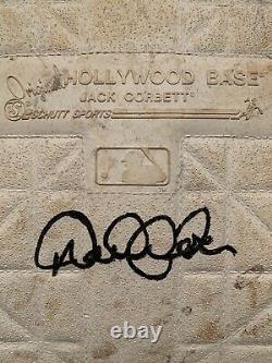 Derek Jeter Jeu Utilisé New York Yankees Base Avec Steiner Coa Signé Autographié