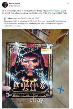 Diablo 2 Édition Collector Signé Plusieurs Signatures