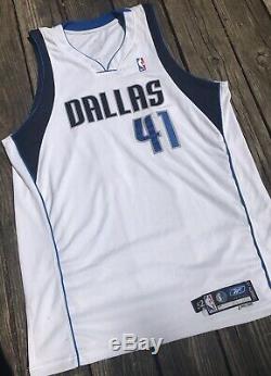 Dirk Nowitzki Dallas Mavericks Game Jersey De Psa / Adn Autographié D'occasion