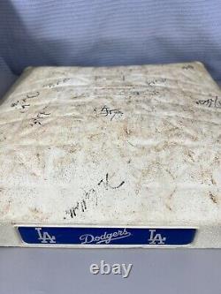 Dodgers Vs Astros 8/14/07 Game Used Base Mlb Steiner Holo 12 La Auto's Signé