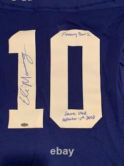 Eli Manning Autographié Jeu Utilisé Manning Bowl I Jersey-steiner Loa
